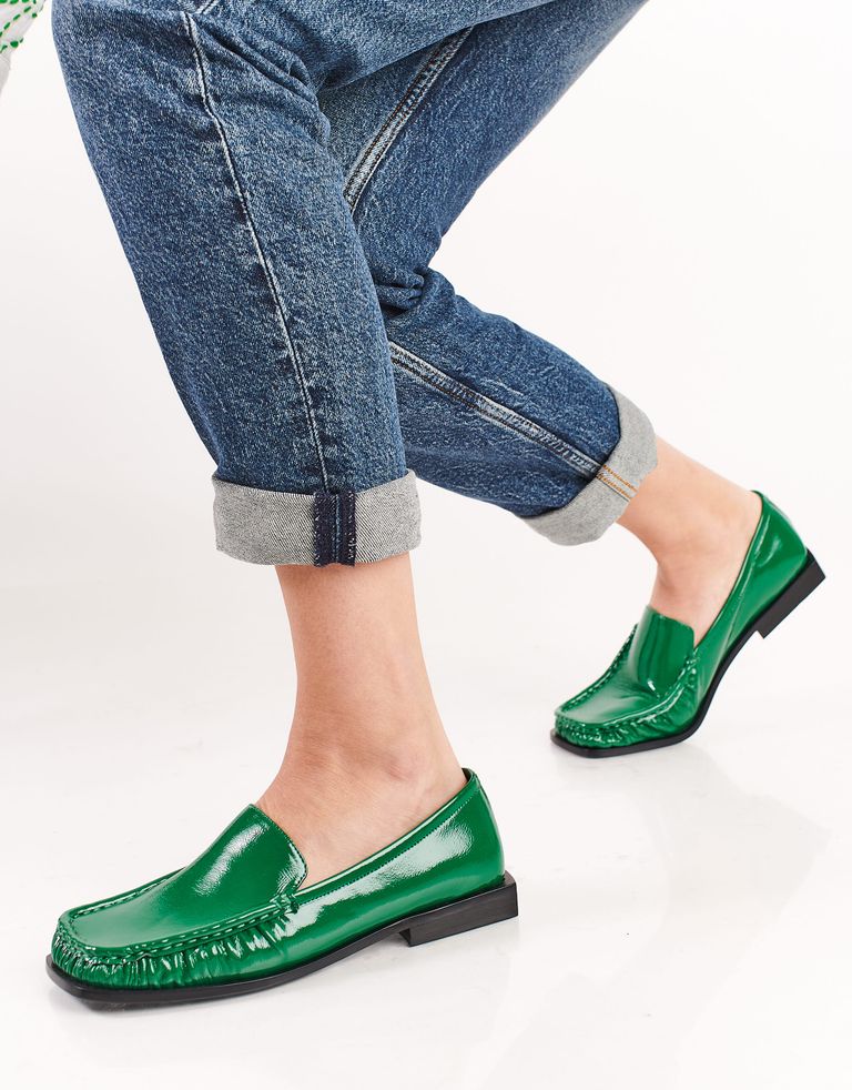 נעלי נשים - Jeffrey Campbell - מוקסינים HEADQRTR - ירוק