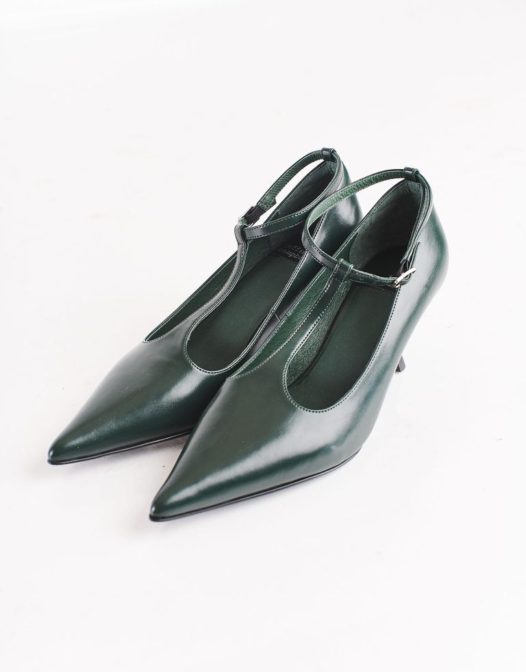 נעלי נשים - Jeffrey Campbell - נעלי סירה INVENT - ירוק