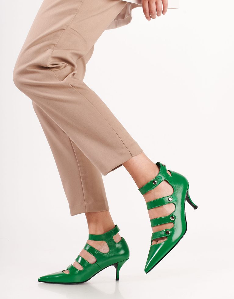 נעלי נשים - Jeffrey Campbell - נעלי עקב REPORTER - ירוק