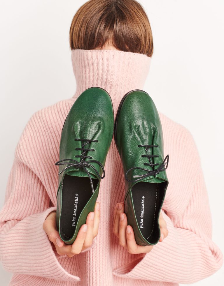 נעלי נשים - Yuko Imanishi - נעליים שטוחות FUKU - ירוק