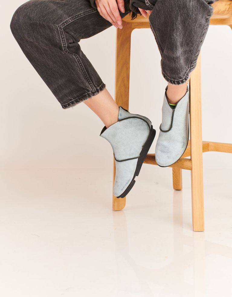נעלי נשים - Trippen - מגפונים HAWK - אפור בהיר