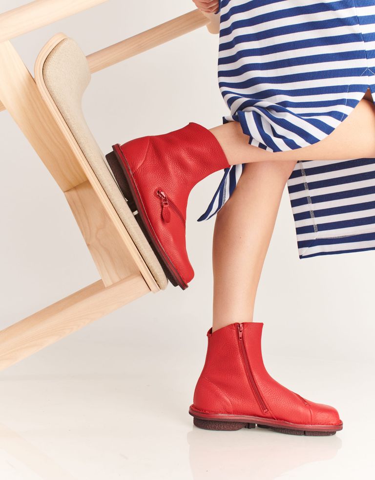 נעלי נשים - Trippen - מגפונים PLUTO - אדום