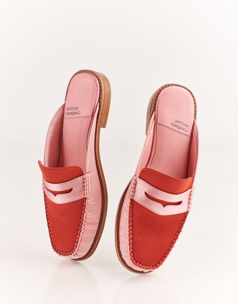 נעלי נשים - Jeffrey Campbell - כפכפי בד שטוחים CASUAL - חמרה
