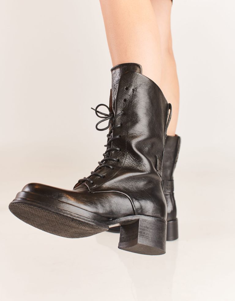 נעלי נשים - A.S. 98 - מגפיים עם שרוכים CLIMB - שחור
