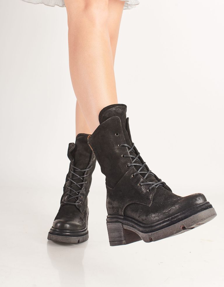 נעלי נשים - A.S. 98 - מגפיים עם שרוכים EASY - שחור