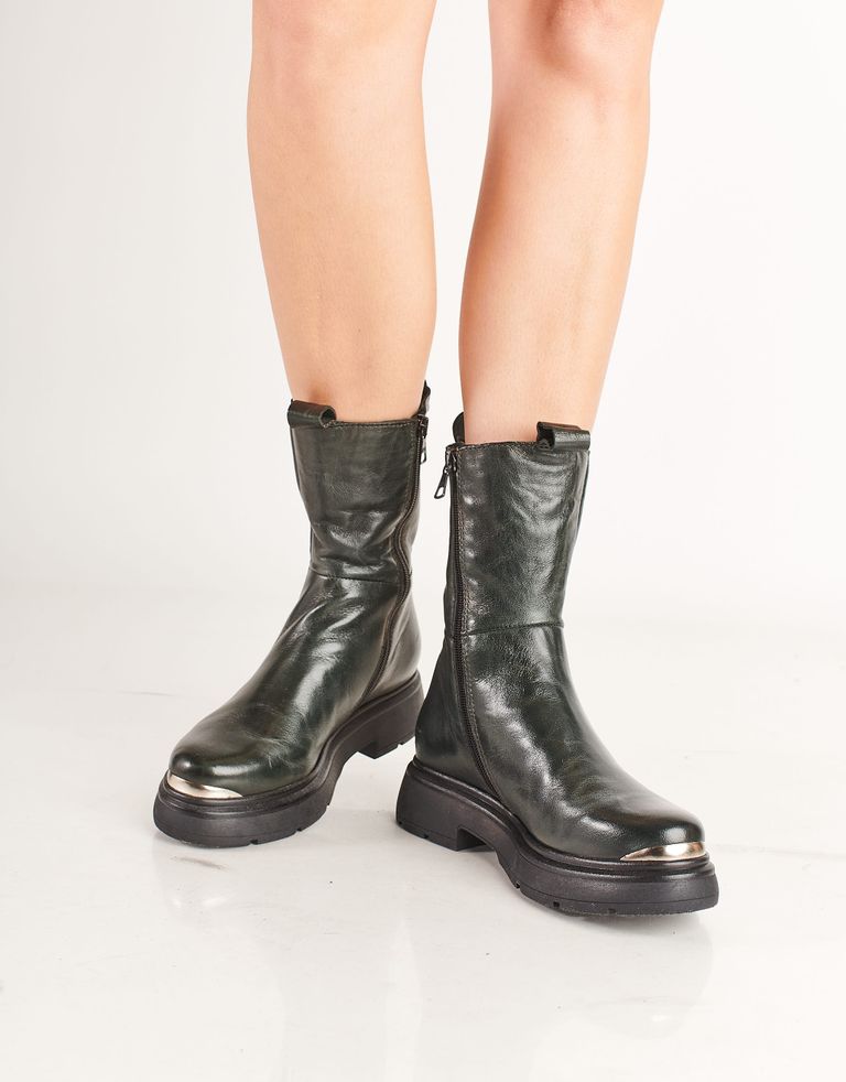 נעלי נשים - Mjus - מגפוני צ'לסי CAPMETAL - ירוק