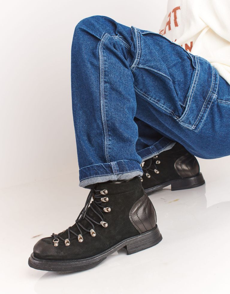 נעלי גברים - A.S. 98 - נעליים גבוהות KES - שחור