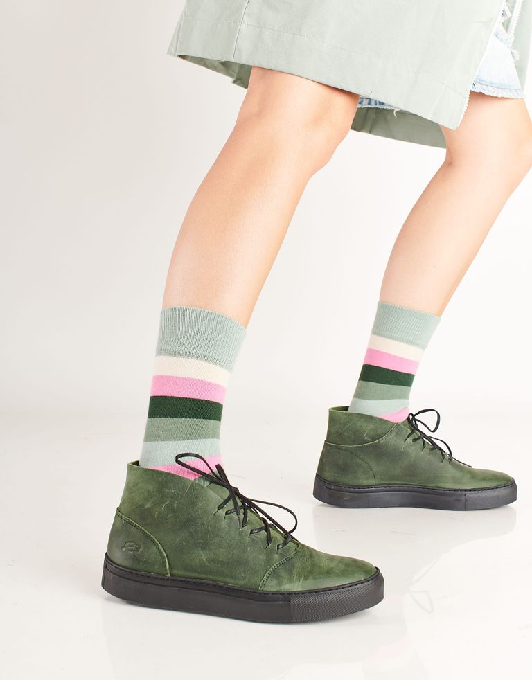 נעלי נשים - loints of Holland - נעליים גבוהות ZELO - ירוק