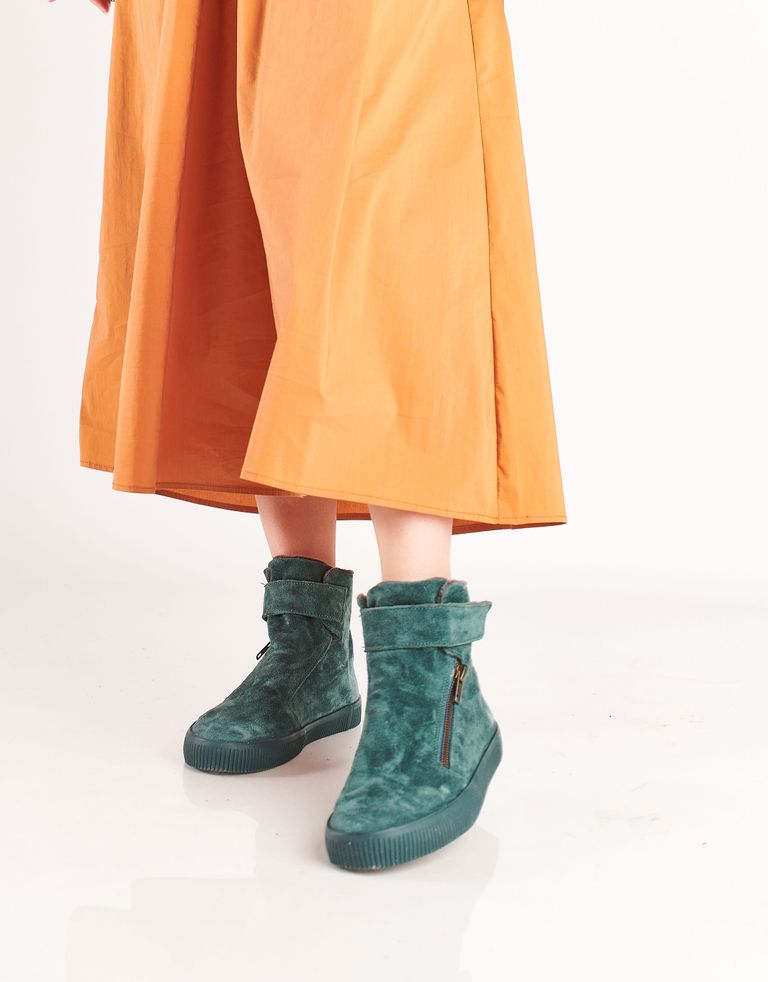 נעלי נשים - Aro - מגפונים עם סקוטש NOELLE - ירוק