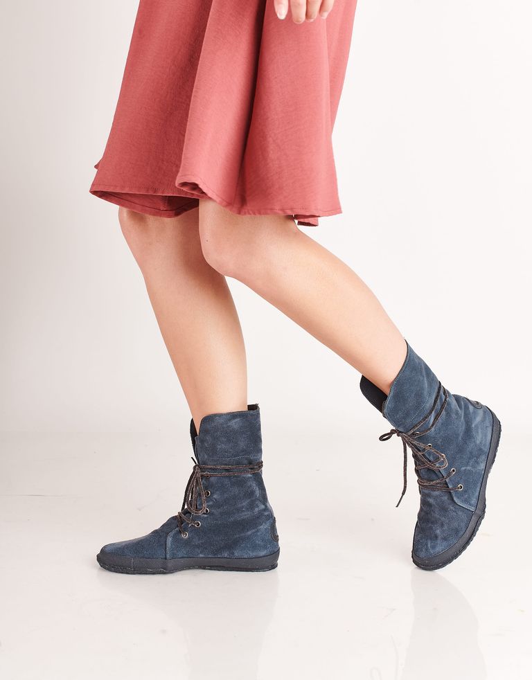 נעלי נשים - Aro - מגפי זמש WILLY - כחול
