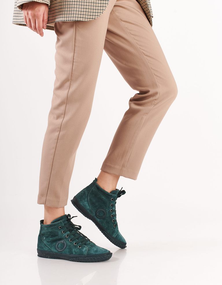 נעלי נשים - Aro - סניקרס זמש גבוהות WILLY - ירוק