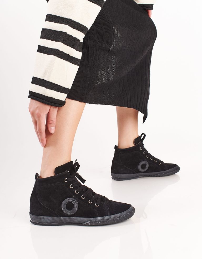 נעלי נשים - Aro - סניקרס זמש גבוהות WILLY - שחור4