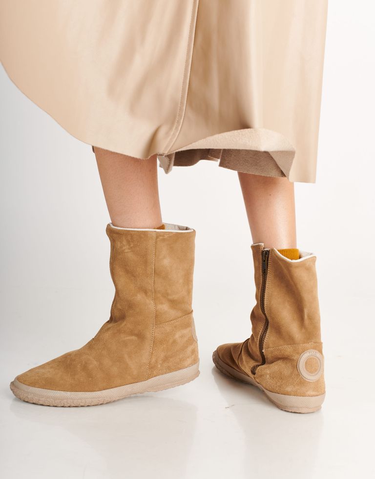 נעלי נשים - Aro - מגפיים מזמש WILLY - בז'3