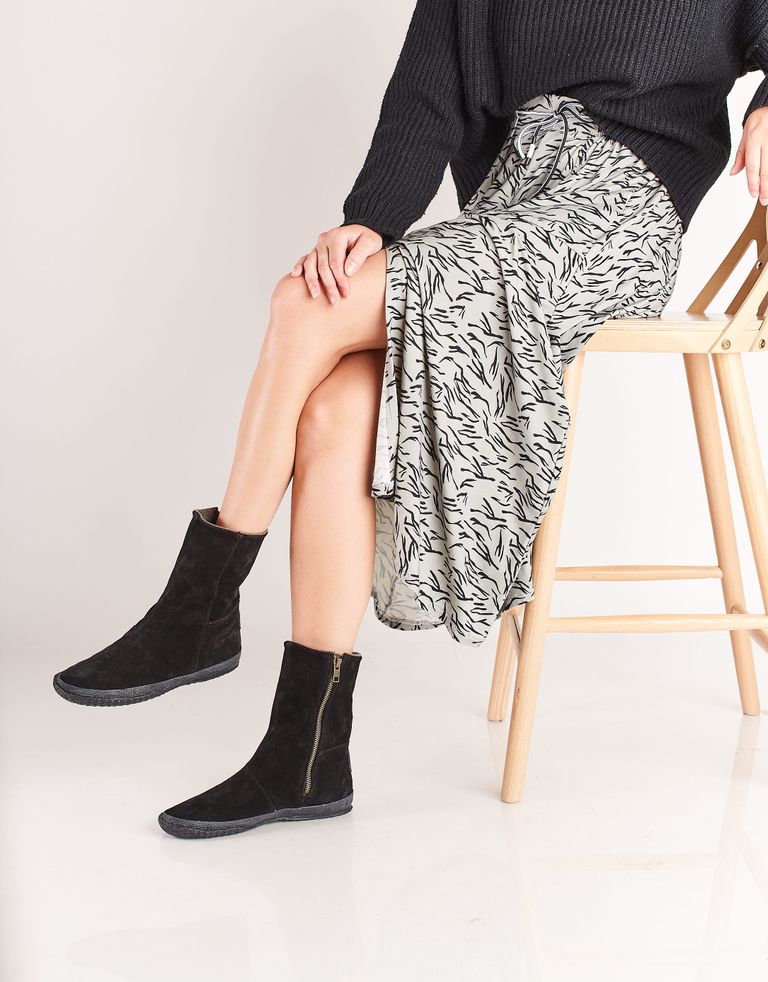 נעלי נשים - Aro - מגפיים מזמש WILLY - שחור3