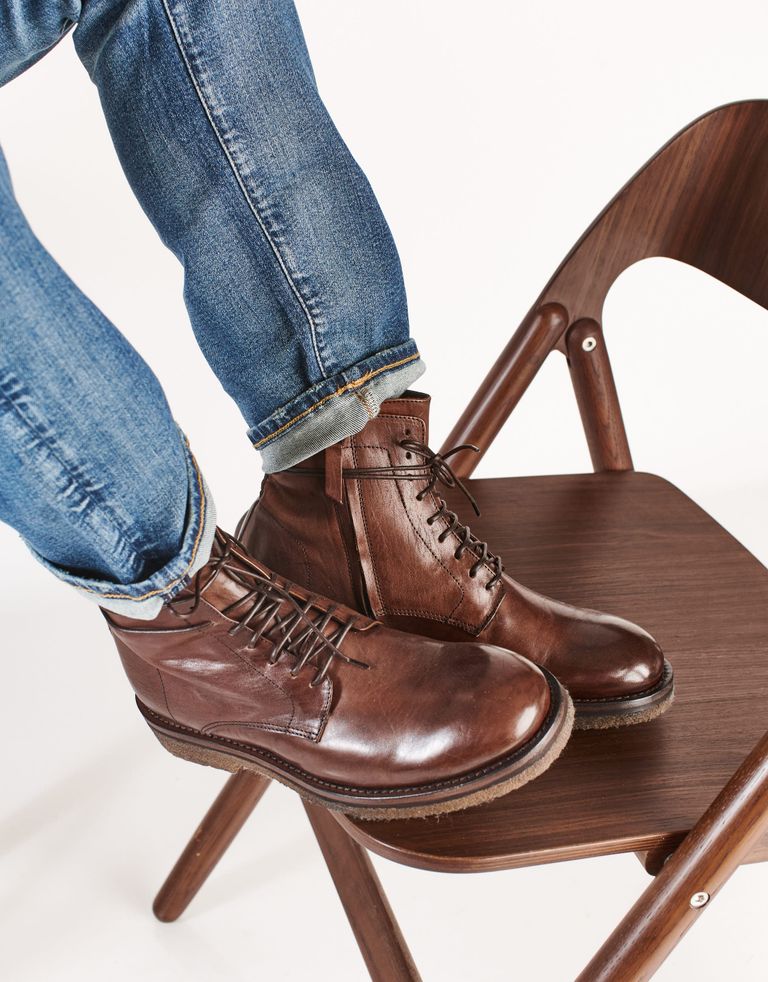 נעלי גברים - Ernesto Dolani - נעליים גבוהות YURI - חום