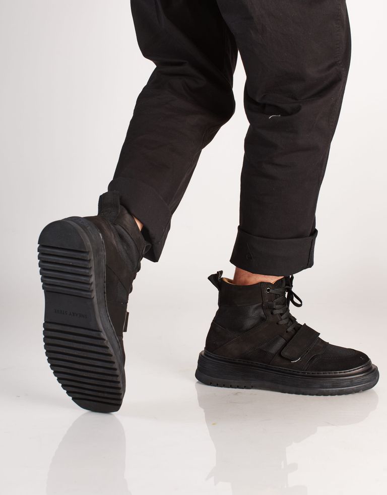 נעלי גברים - Sneaky Steve - נעליים גבוהות ATOS - שחור
