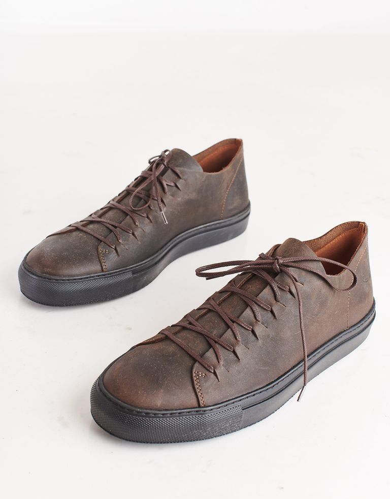 נעלי גברים - loints of Holland - נעליים עם שרוכים ZELO - חום