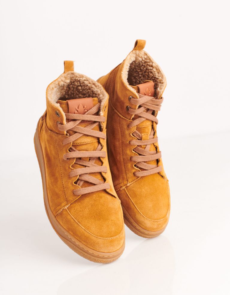 נעלי גברים - El Naturalista - סניקרס זמש גבוהות GEO - קאמל
