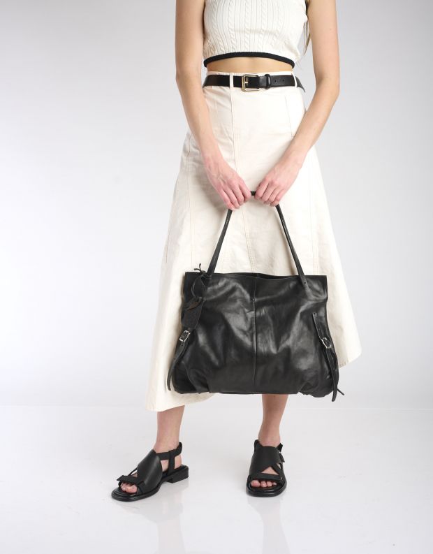 נעלי נשים - A.S. 98 - תיק עור JIANNA - שחור