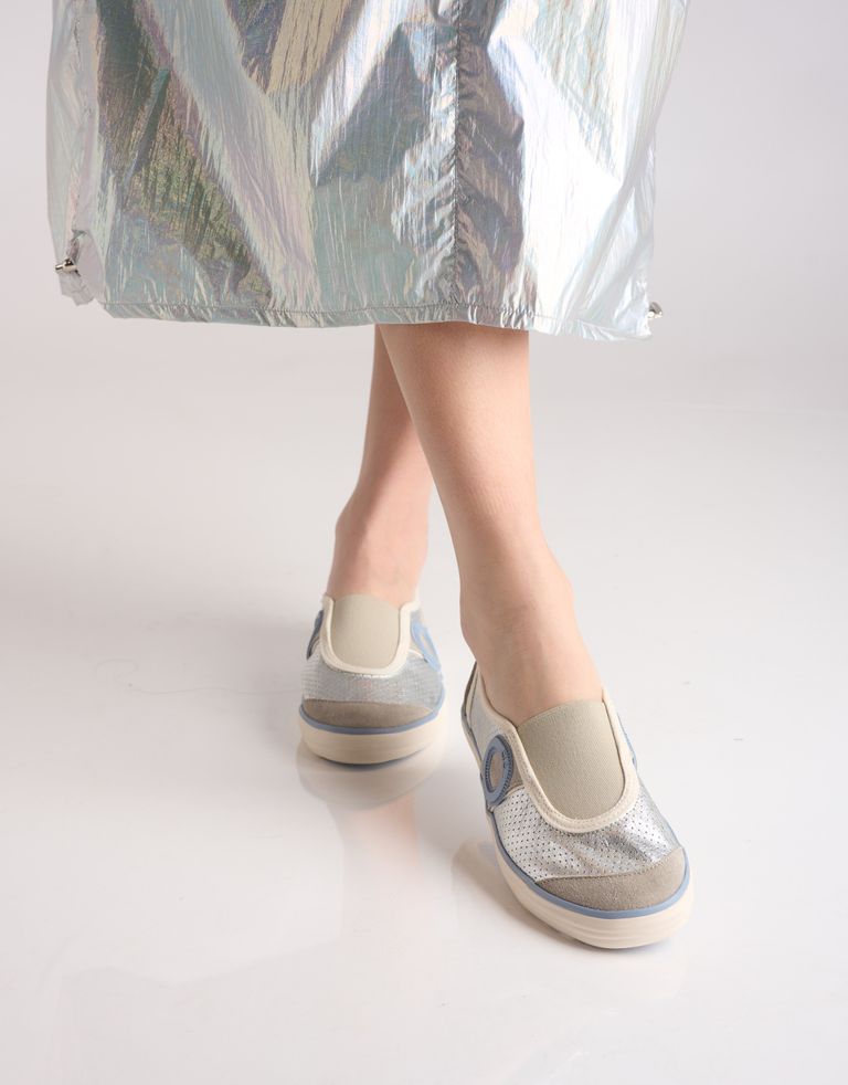 נעלי נשים - Aro - סליפ און PICADA מטאלי - כסף4