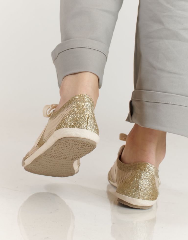 נעלי נשים - Aro - סניקרס JOANETA GLITTER - זהב4
