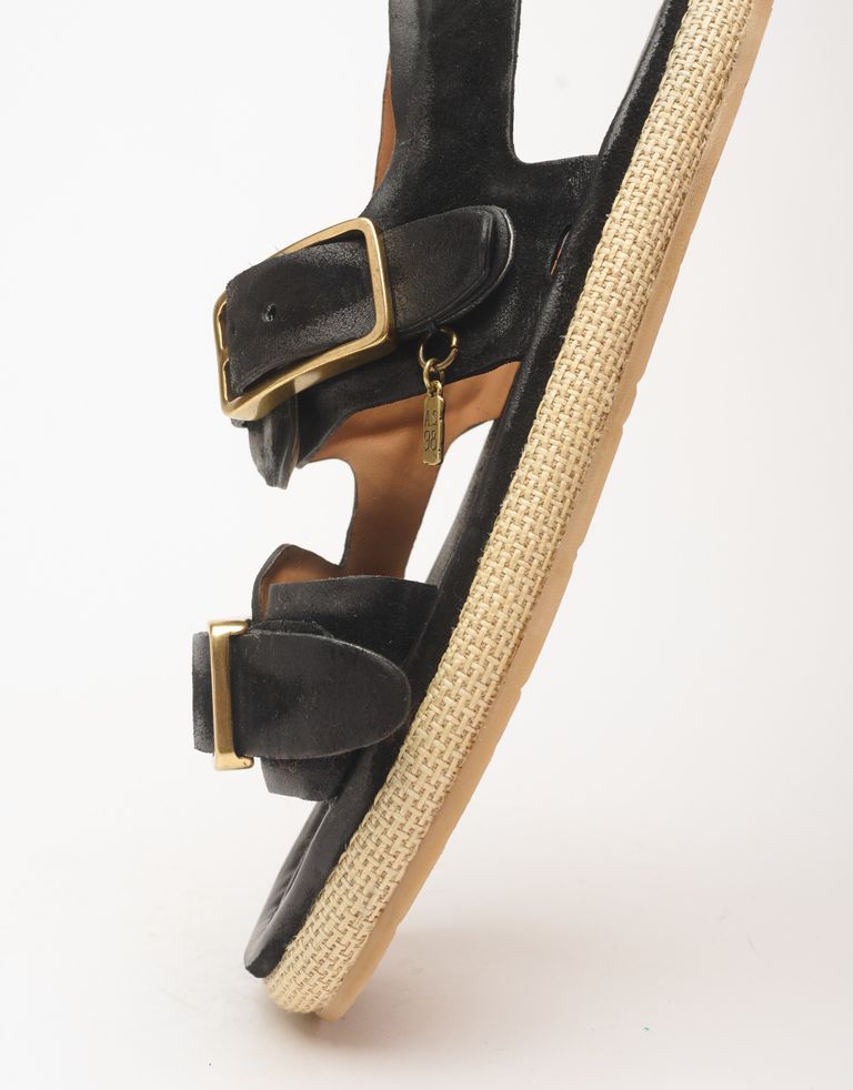 נעלי גברים - A.S. 98 - סנדלי עור MARCO - שחור