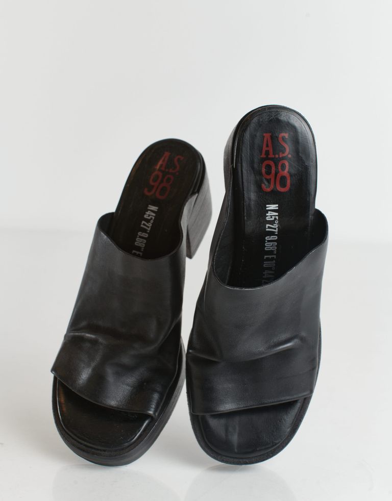 נעלי נשים - A.S. 98 - כפכפי עקב ALSHA - שחור