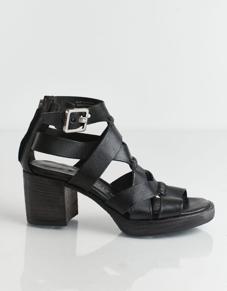 נעלי נשים - A.S. 98 - סנדלי עקב גבוהים ALSHA - שחור
