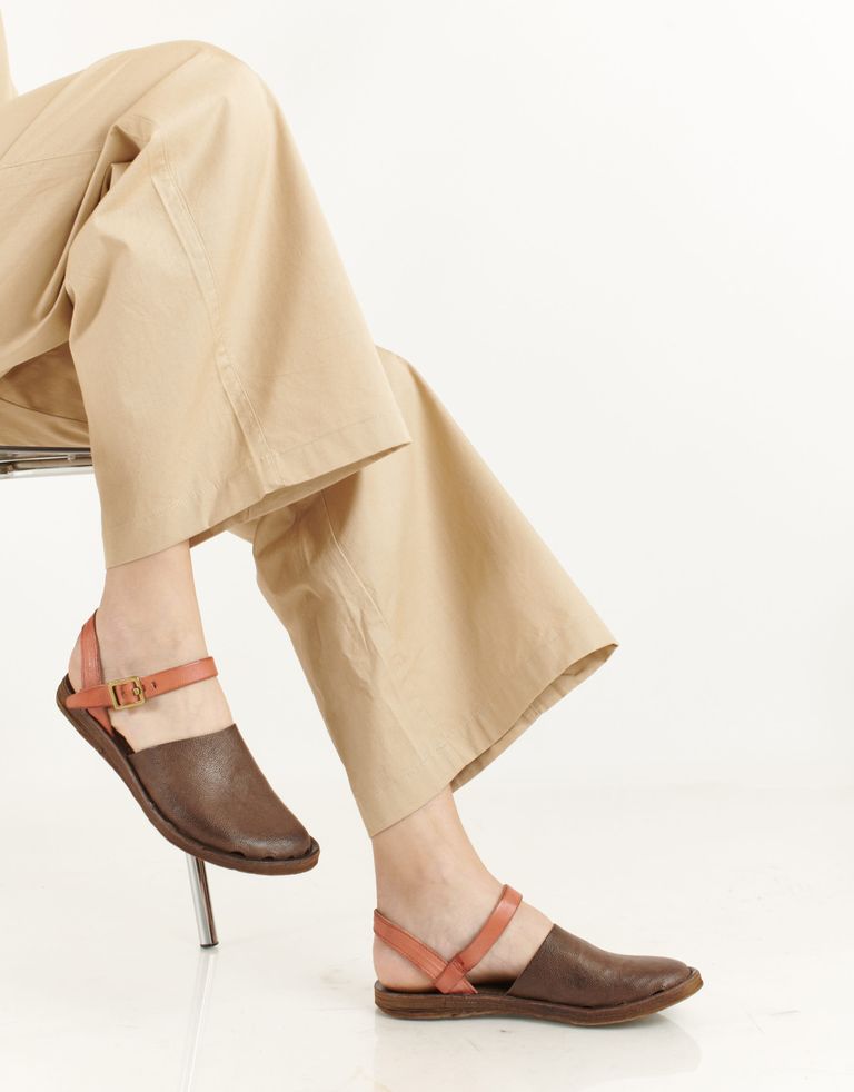 נעלי נשים - A.S. 98 - סנדלים משולבים RAMOS - חום
