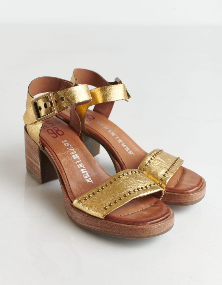 נעלי נשים - A.S. 98 - סנדלי עקב ALSHA - זהב