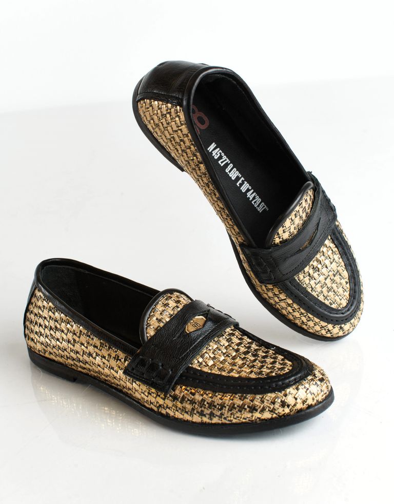 נעלי נשים - A.S. 98 - מוקסינים JAZZINA - בז'   שחור