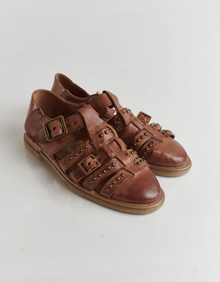 נעלי נשים - A.S. 98 - סנדלים שטוחים TAMU - חום