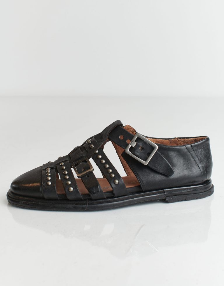 נעלי נשים - A.S. 98 - סנדלים שטוחים TAMU - שחור