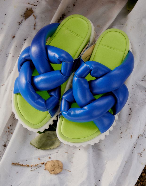 נעלי נשים - 4CCCCEES - כפכפים WAFFO PRETZEL - כחול
