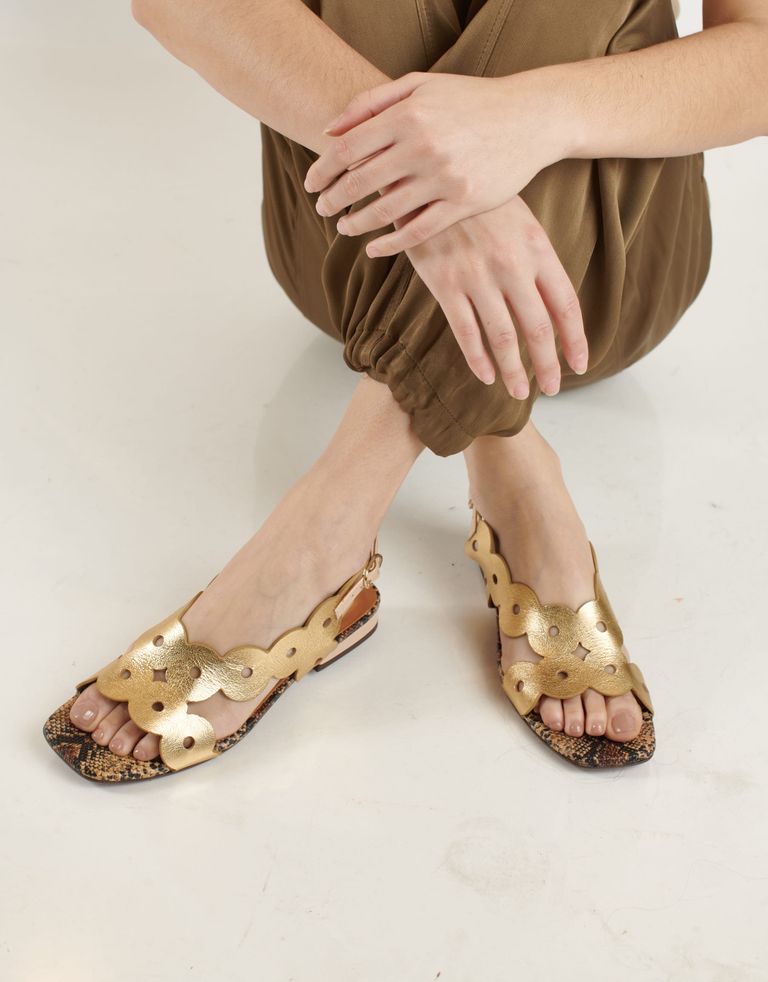 נעלי נשים - Chie Mihara - סנדלים שטוחים TEIDE - זהב