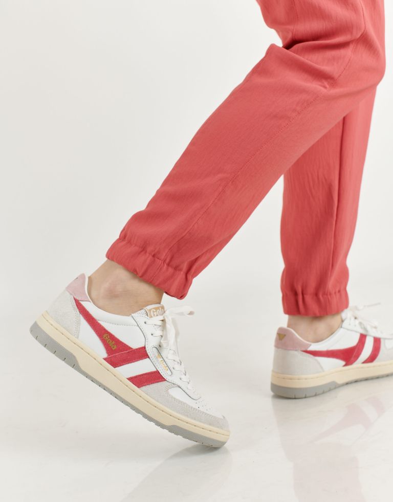 נעלי נשים - Gola - סניקרס HAWK - לבן   אדום