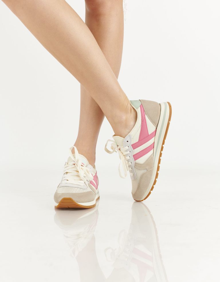 נעלי נשים - Gola - סניקרס DAYTONA - לבן   ורוד