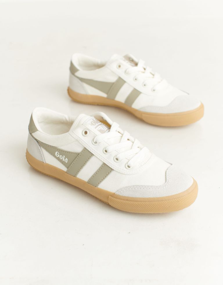 נעלי נשים - Gola - סניקרס BADMINTON GUM - לבן   אפור3