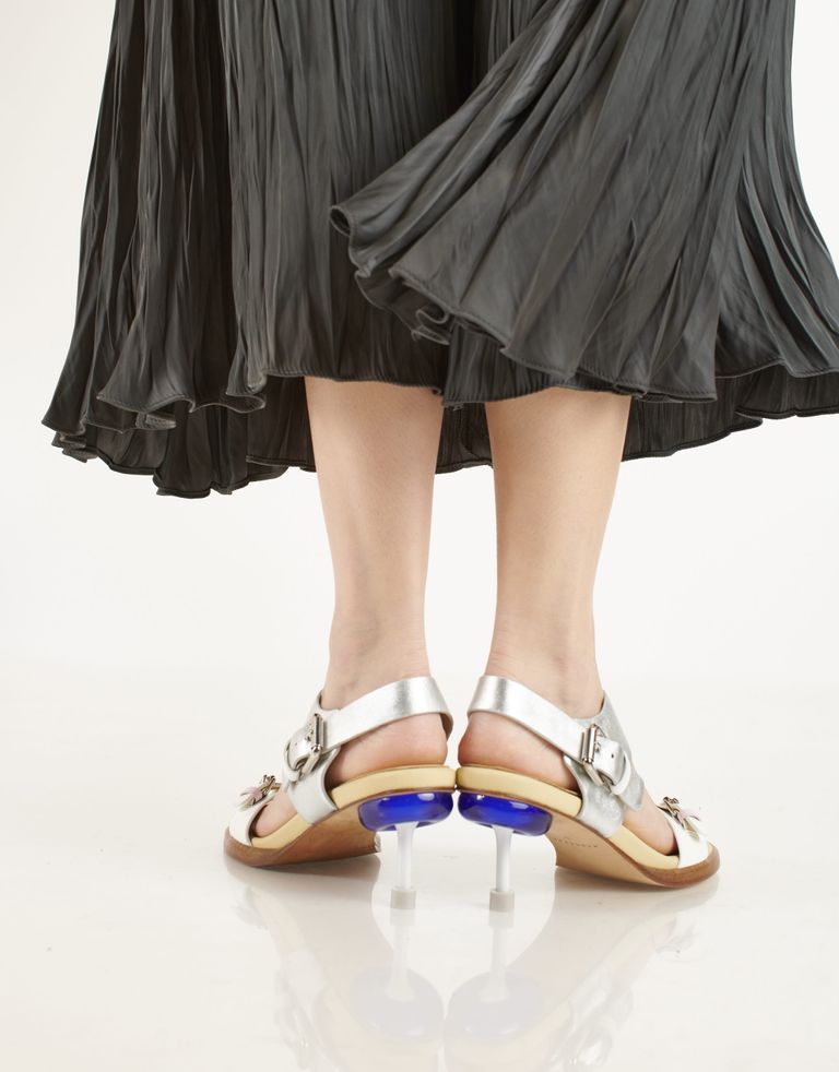 נעלי נשים - 4CCCCEES - סנדלי עקב OSHA DAY - לבן