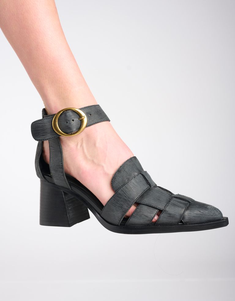 נעלי נשים - Jeffrey Campbell - סנדלי עקב MARIA - שחור