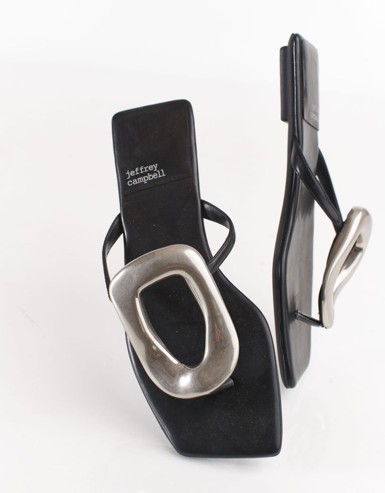 נעלי נשים - Jeffrey Campbell - כפכפים שטוחים LINQUES - שחור4