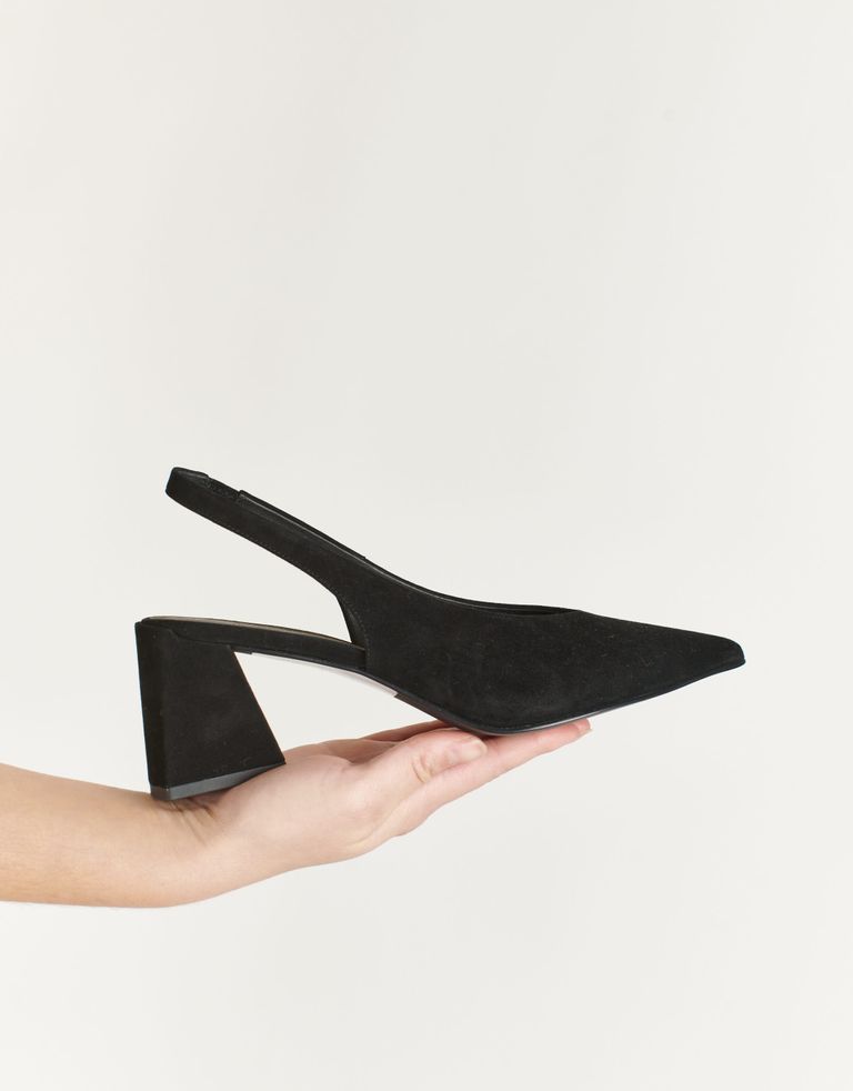 נעלי נשים - Jeffrey Campbell - נעלי סירה מזמש ANARCHIA - שחור
