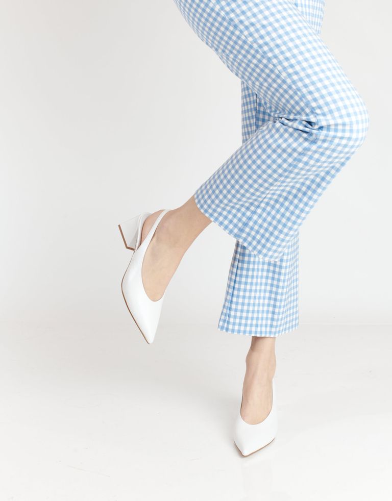 נעלי נשים - Jeffrey Campbell - נעלי סירה עם עקב ANARCHIA - לבן3