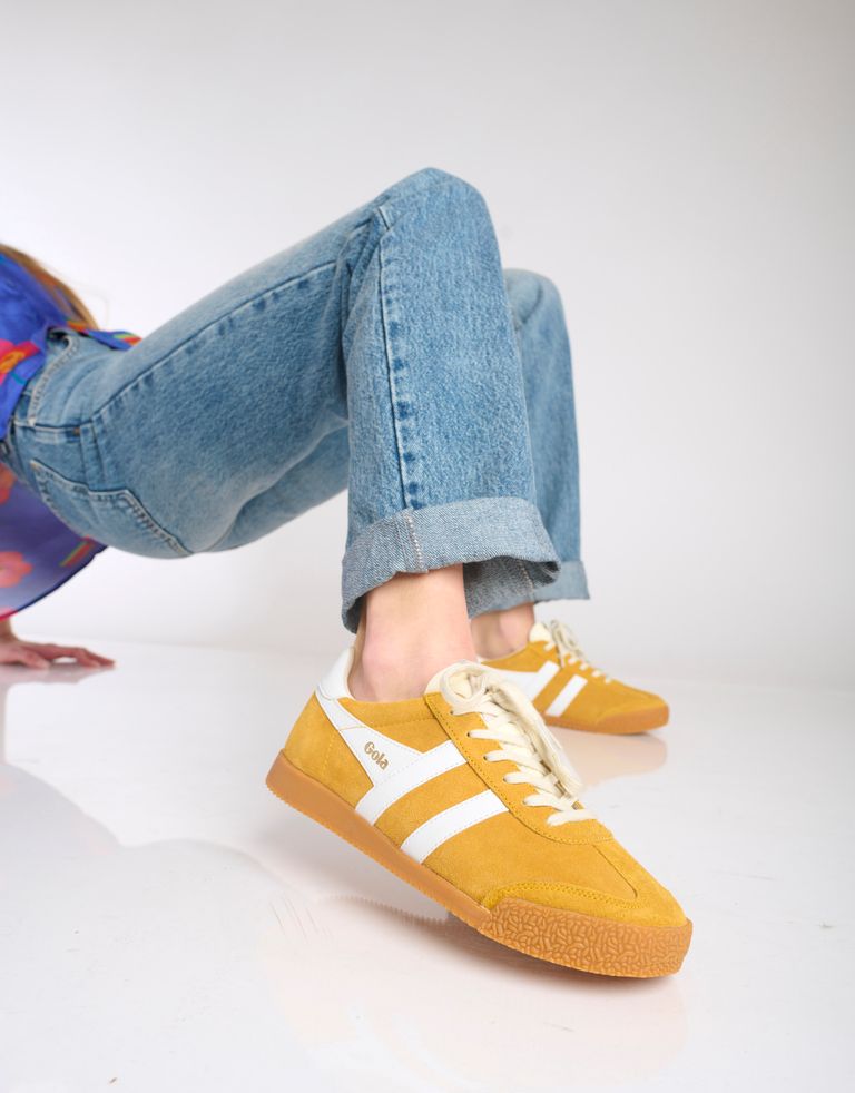 נעלי נשים - Gola - סניקרס ELAN - צהוב   לבן