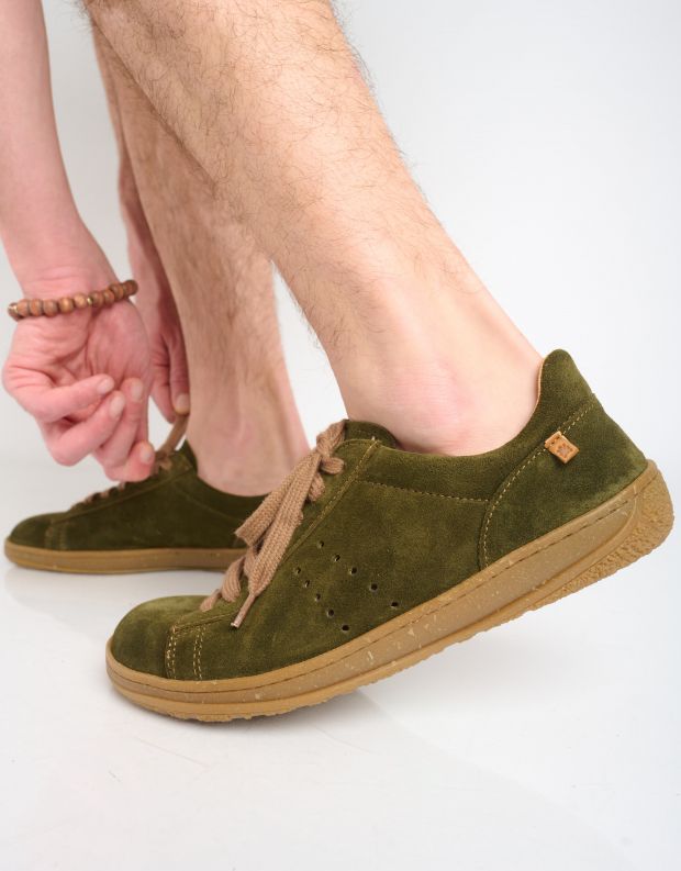 נעלי גברים - El Naturalista - נעליים מעור AMAZONAS - ירוק