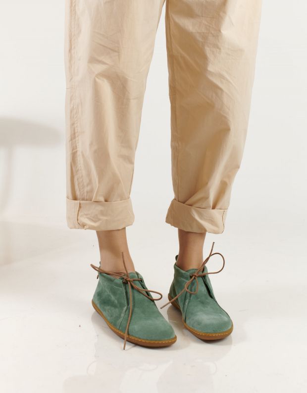 נעלי נשים - El Naturalista - נעליים שטוחות EL VIAJERO - ירוק
