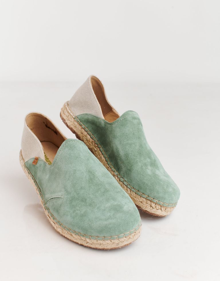 נעלי נשים - El Naturalista - נעלי מוקסין CAMPOS - ירוק