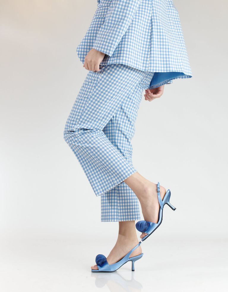 נעלי נשים - Jeffrey Campbell - סנדלי עקב DUFFY - כחול