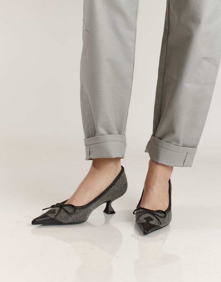 נעלי נשים - Jeffrey Campbell - נעלי סירה ג'ינס TORPEDO - שחור