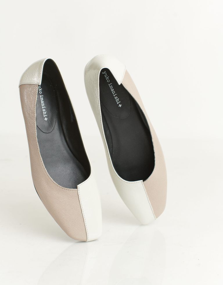 נעלי נשים - Yuko Imanishi - נעלי בלרינה ASAHI - אפור בהיר